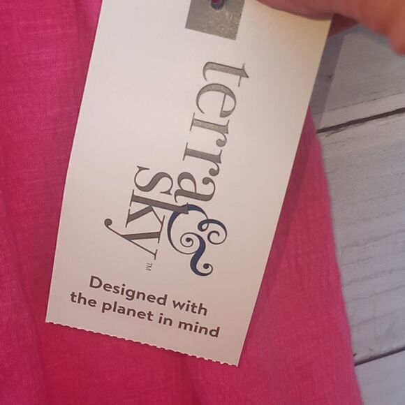 WOMEN'S PLUS SIZE Knit Tank Top Shirt with Shoulder Ties Size OX - Picture 8 of 9